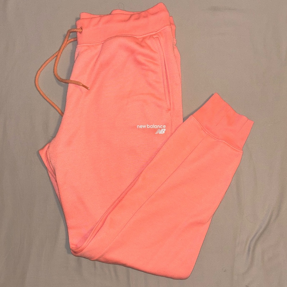 New Balance - Neon Peach Joggers